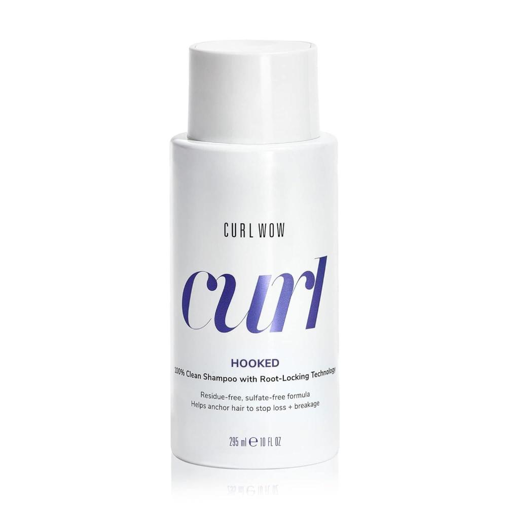 imageCOLOR WOW Curl Wow Hooked 100 Clean Shampoo with RootLocking Technology Richlathering sulfatefree formula leaves no residues helps anchor hair to stop shedding