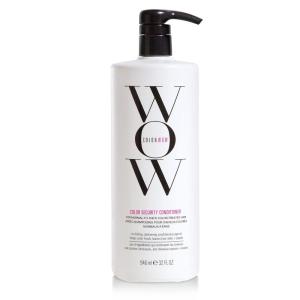 COLOR WOW Color Security Conditioner Normal to Thick – Rich hydration for thick, coarse, curly hair; detangles, nourishes + adds shine with Avocado Oil; color safe; heat protection(32 Fl Oz (Pack of 1))