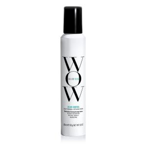 COLOR WOW Color Control Blue Toning + Styling Foam – Instantly rids brunette hair of brassy, orange tones, Alcohol free, Crunch free styling