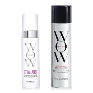 COLOR WOW Epic Volume Bundle – Featuring XTRA LARGE BOMBSHELL VOLUMIZER for all-day volume and STYLE ON STEROIDS for non-sticky Texture and Moisture